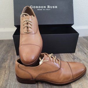 Gordon Rush men's tan cap toe lace ups